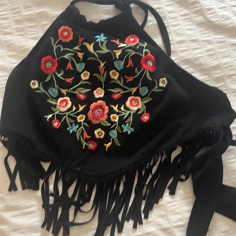 Embroidered crop from Forever XXI